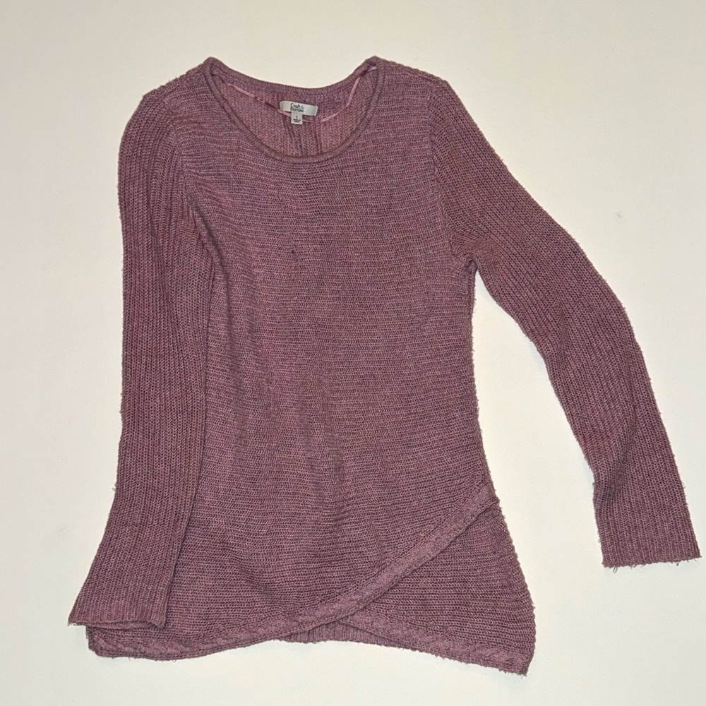 Croft & Barrow Long Sleeve Purple Knit Sweater Women’s Size Small